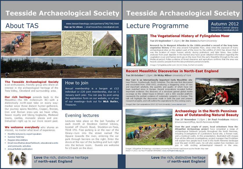 TAS Programme 2012 Autumn