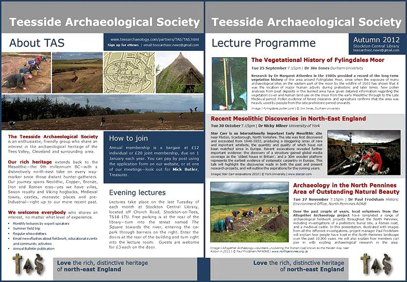 TAS Programme Autumn 2012