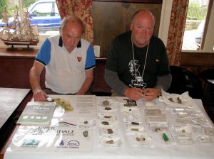 Andy Downing and Bill Spencer in the Crown at Middlesmoor